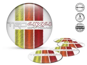 Toyota TRD Adesivo Silicone Edizione Decalcomanie Cerchio Pregiate